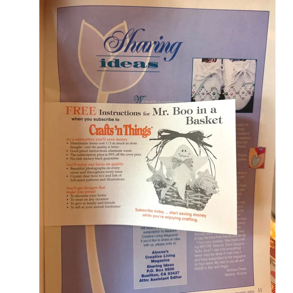 Aleenes Creative Living Magazine Vol 9 No 36 Fall Crafts Halloween Crewel Guide